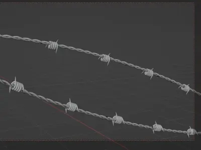 Barbed Wire Free 3D model