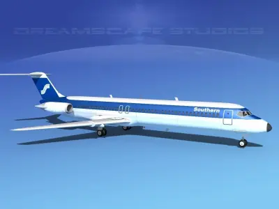 Douglas DC-9-50 Southern 3D model