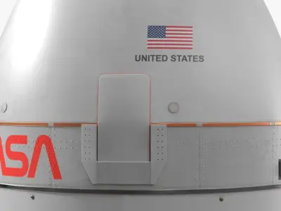 NASA Orion Crew Capsule with Service Module Simplified 3D model purchase