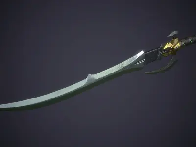 Ritual Sword - game ready model Low-poly 3D model