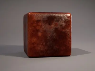 Leather Cube Free low-poly 3D model