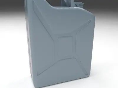 Jerry Can Blue Low-poly 3D model