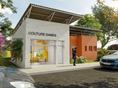 Small Shop Cinema 4D Corona Render 3D model