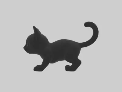 Blackcat Model 1 Low-poly 3D model