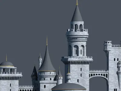 Fantasy Castle 003 3D model