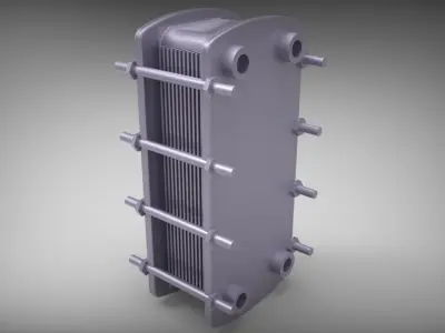 heat exchanger 3D model