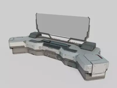 Future Science Fiction Computer Console 3D model