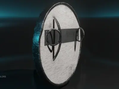 Viking Shield Low-poly 3D model