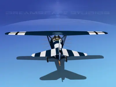 Fokker DVIII V03 3D model