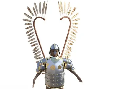Hussaria Armor real replica Free 3D model