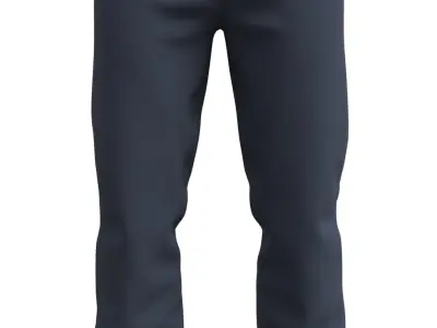 Mens Pants Basic - Marvelous Designer 3D model