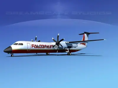 Dehaviland DHC-8 400 Falcon Air 3D model