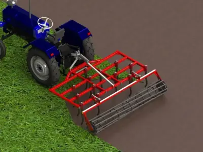 WG 1001 - Landscape cultivator 5 in 1 3D model