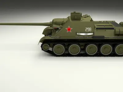 Eastern Front Armor Pack with Interior v2 3D model