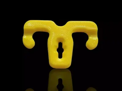 Washing Line Coat Hanger Clip Outdoor Clothesline Hanger STL 3D print model