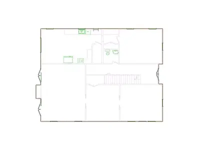 Detailed Exterior Sketch by Interior - 4001-4500 SF - Xactimate 3D model