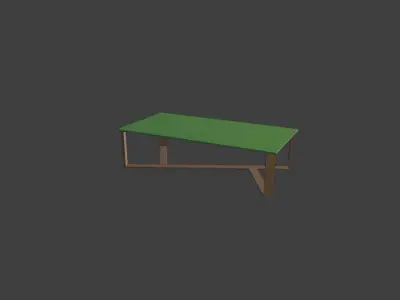 Glass Coffee table  Free 3D model