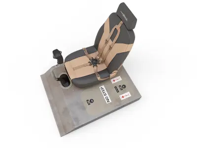 Pilot Seat 3D model