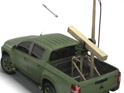 Mitsubishi L200 Vampire C-UAS 2023 3D model