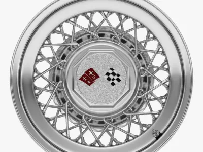 Wire Wheel Rim 3D model