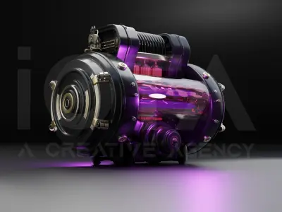 Stylized Pulse Engine animation 3D model 3D model