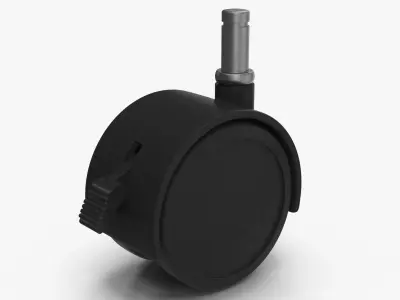 Caster Wheel Low-poly 3D model