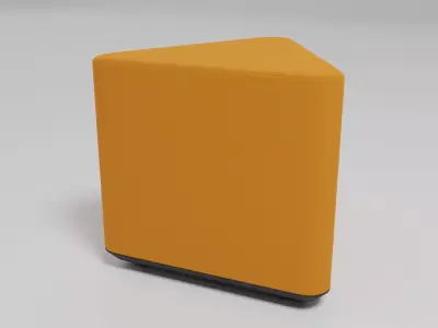 MIX - triangle shaped pouf - Free 3D model