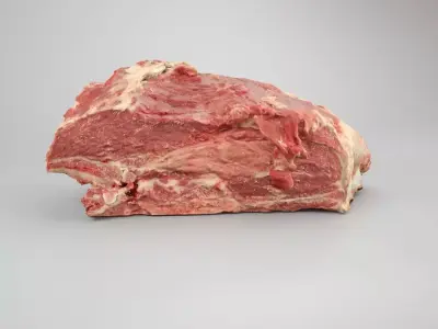 Raw Pork Meat Low-poly 3D model