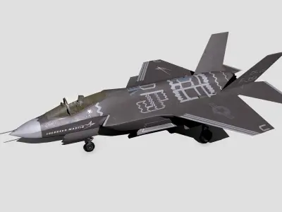 Lockheed Martin F-35A Lightning II Low-poly 3D model