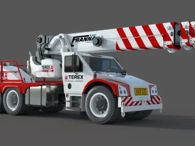 Franna 40t Crane 3D model purchase