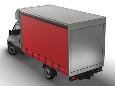 Iveco Daily Luton Curtainsider 2021 3D model