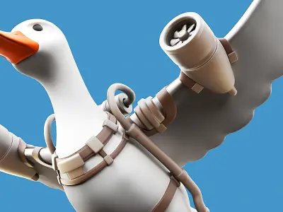 Bombardini Gusini - Brainrot Meme 3D model