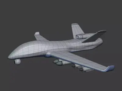 Generic Military Combat Drone - UCAV  - UAV Low-poly 3D model