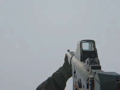 FPS Weapons Set Low-poly 3D model