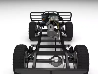 Full SUV Chassis 3D model