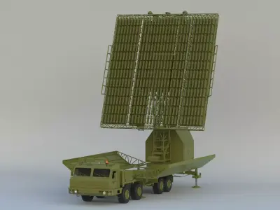 55Zh6ME Nebo M RLM-DE L-Band Radar System 3D model