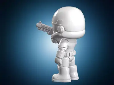 Chibi Stormtrooper 3D Print Model 3D print model