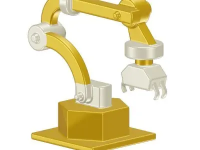 Kids Industrial Robot Toy 3D model