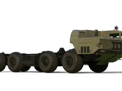 MAZ-543 M Uragan Truck 3D model
