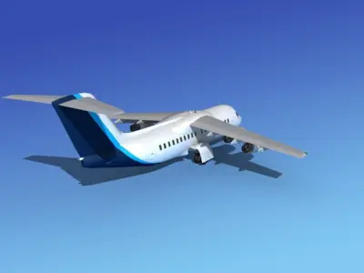 BAe 146-200 Everette Charter 3D model