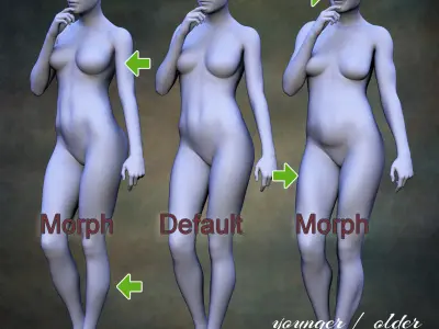 Creation Kit for Genesis 8 Female Low-poly 3D model