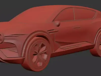 AI-Generated Concept Car SUV - model 3 - 3D model 3D model