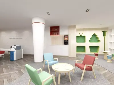 Bank Office Branch 3D model