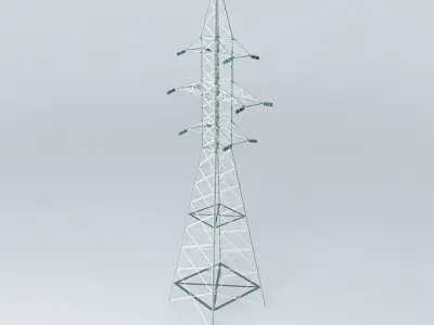 Electricity high voltage trellis Free 3D model
