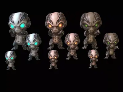 ChibiNecro3Pack2 Low-poly 3D model