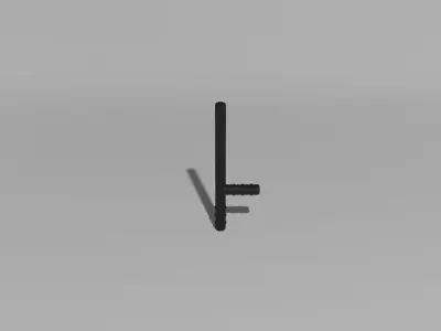 GAME READY POLICE BATON ASSET Free low-poly 3D model