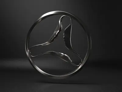 Shark triangle - Casa Batllo stairway - Gaudi Free 3D model