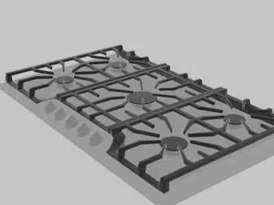 Gas Cooktop 3D model