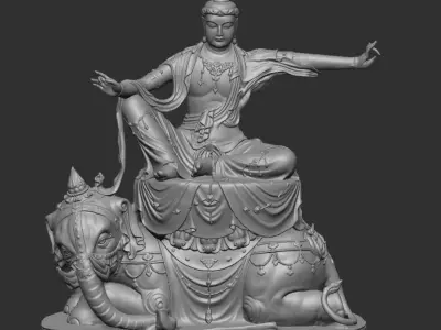 Buddhist bodhisattva 3D model
