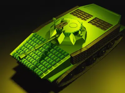 Low Poly Military Vechile Low-poly 3D model